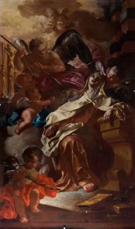 Santa Teresa d'Avila ha la visione dell'angelo